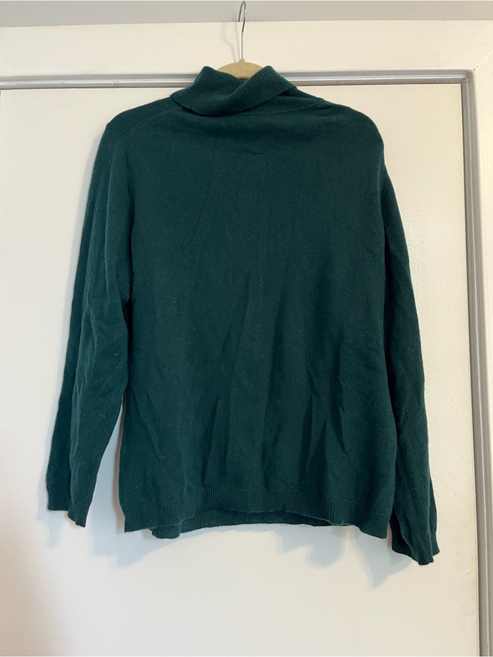 Charter Club Luxury Dark Green Turtleneck Sweater Cashmere XL USED - Picture 4 of 4